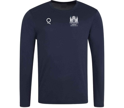 Qdos Cricket Bridgwater CC Qdos Long Sleeve Training Shirt Navy