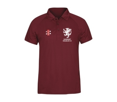 Gray Nicolls Somerset Disabled CC GN Polo Shirt Maroon