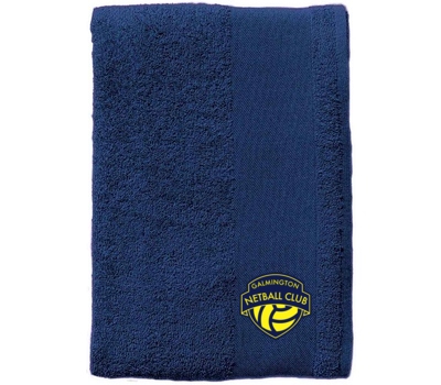 SCS Galmington Netball Navy Hand Towel