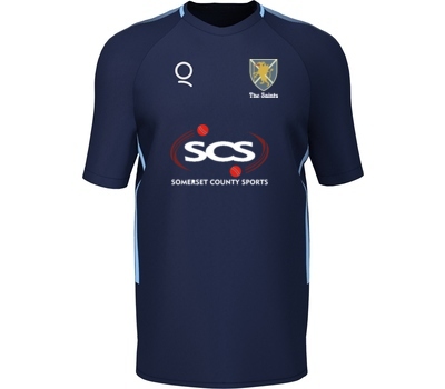 Qdos Cricket Taunton St Andrews CC Qdos Edge Pro Training Shirt Navy Sky